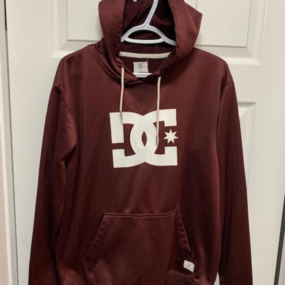 DC Men's Maroon Hoodie - Picture 1 of 3
